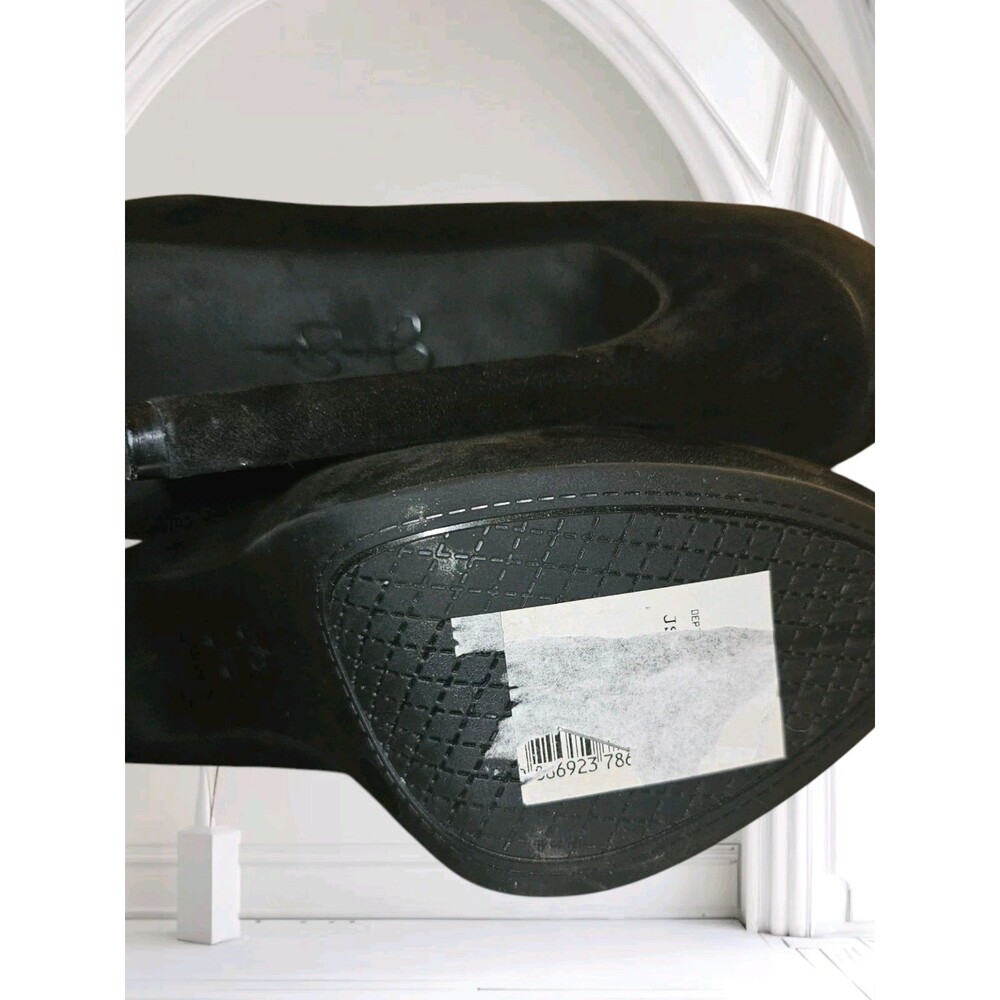 Jessica Simpson Rebeca 5.5" High Heels Sz 8 Women's Platform Pump Black Suede - Picture 12 of 16